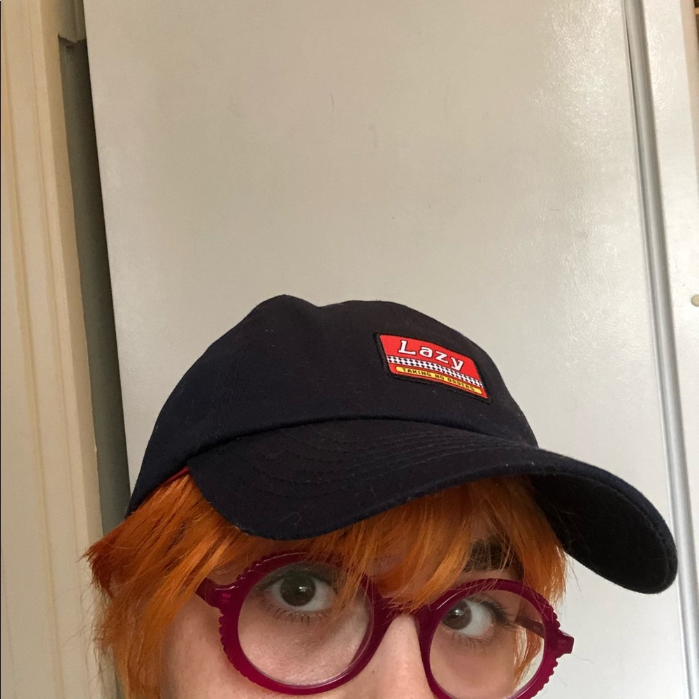 Lazy Oaf navy baseball hat